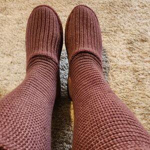 UGG Woen's Mauve Knit Boots